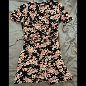 Reformation Floral Wrap Dress